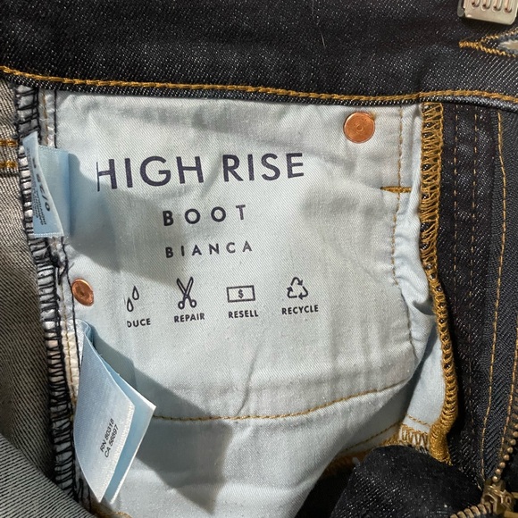 Dark wash Lucky Brand High Rise Bianca Boot Jean - Picture 3 of 6